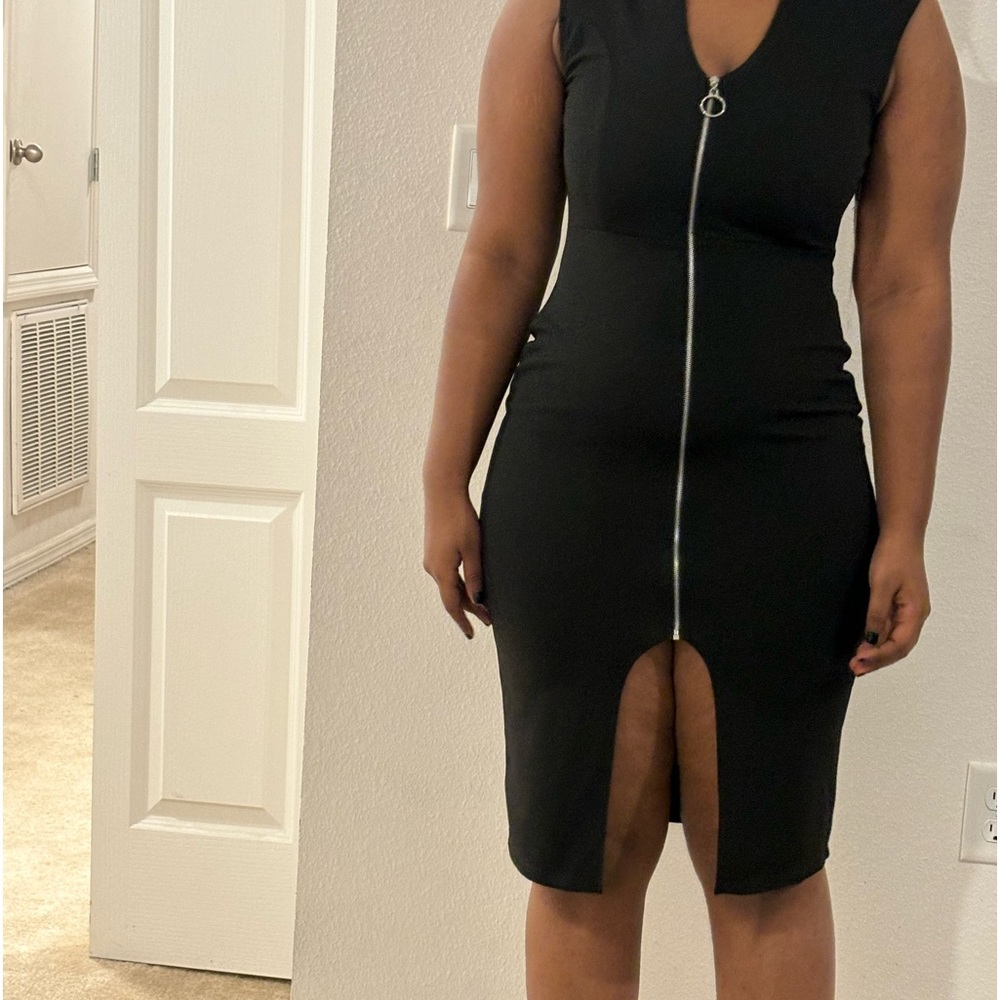 Black work dress